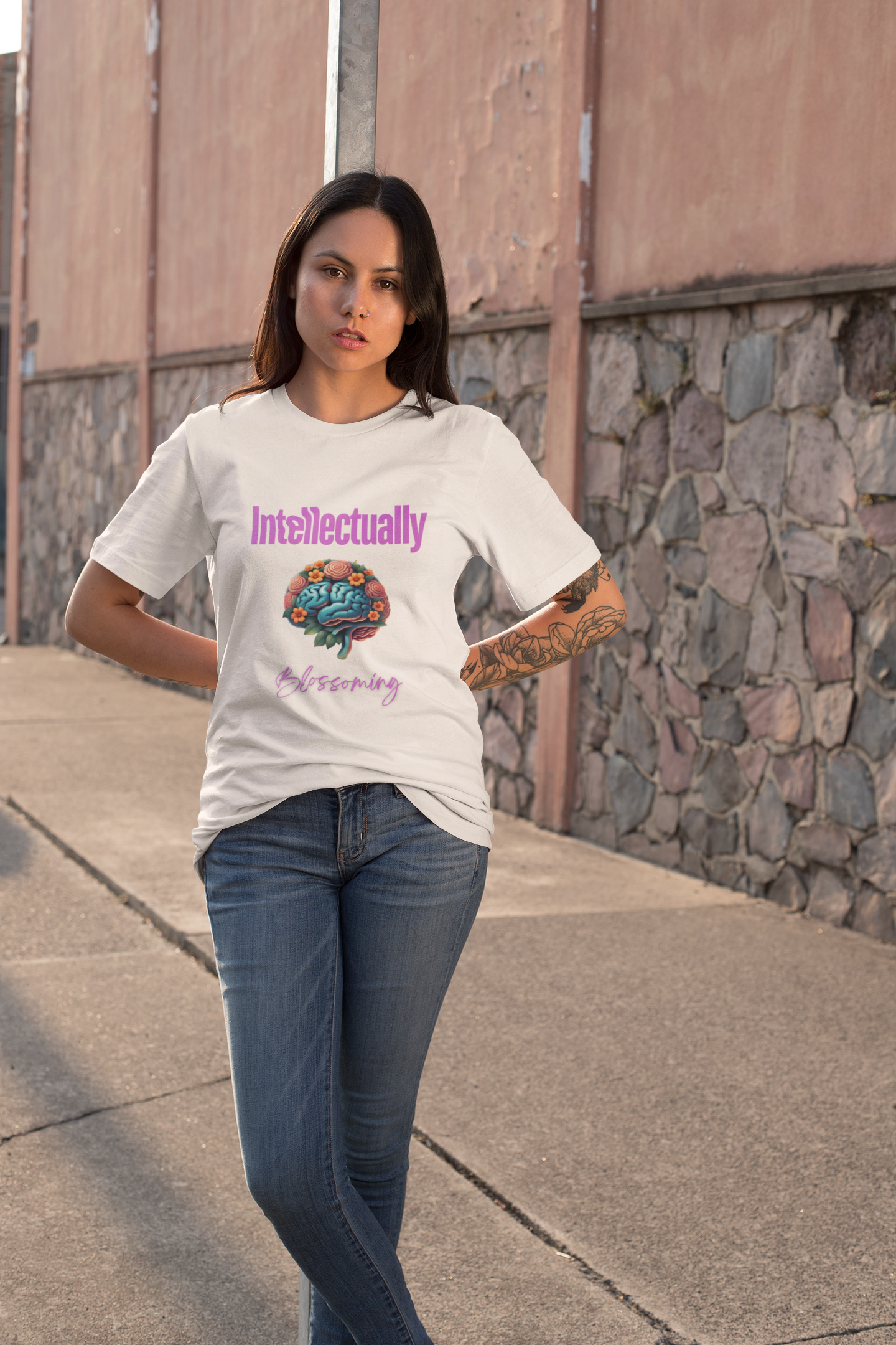 Intellectually Blossoming Brain Tee