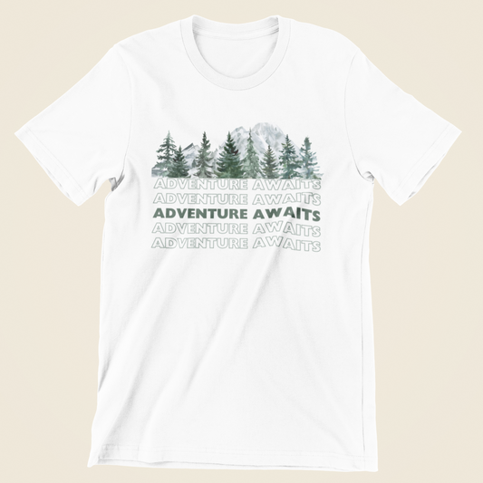 Adventure Awaits Mountain Tee