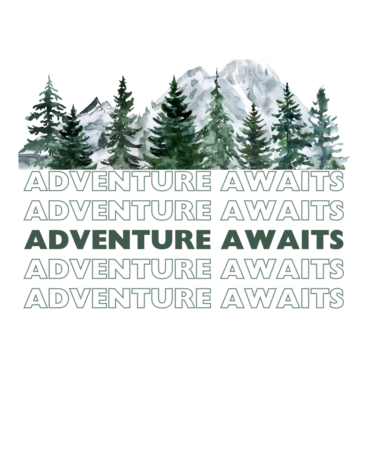 Adventure Awaits Mountain Tee